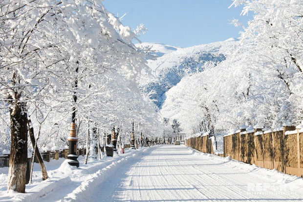 Azərbaycanın bu rayonları ağ örpəyə büründü - VİDEO