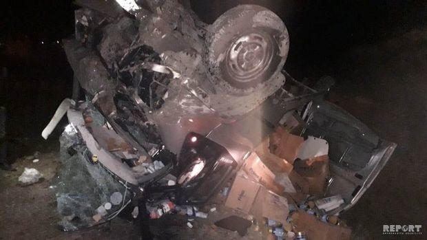 Тяжелая авария в Кюрдамире: есть пострадавшие