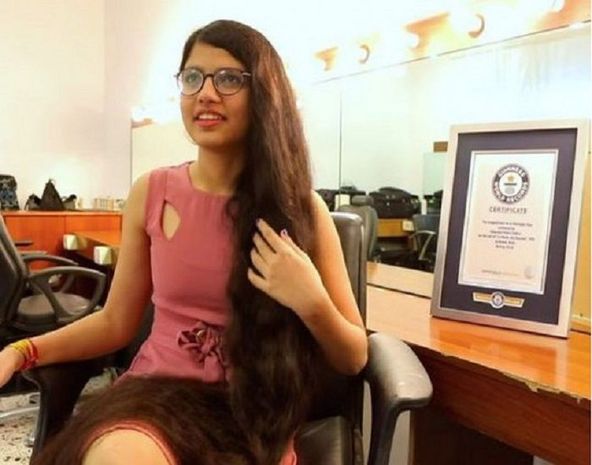 Dünyanın ən uzunsaçlı qızı Ginnesin rekordlar kitabına düşdü