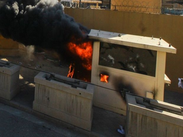 У посольства США в Багдаде упали три ракеты