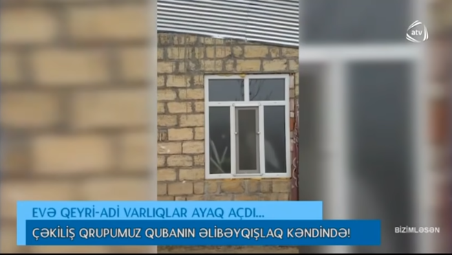 Qubada çəkilmiş ŞOK görüntülər: Qeyri-adi varlıqlar evə ayaq açdı - VİDEO