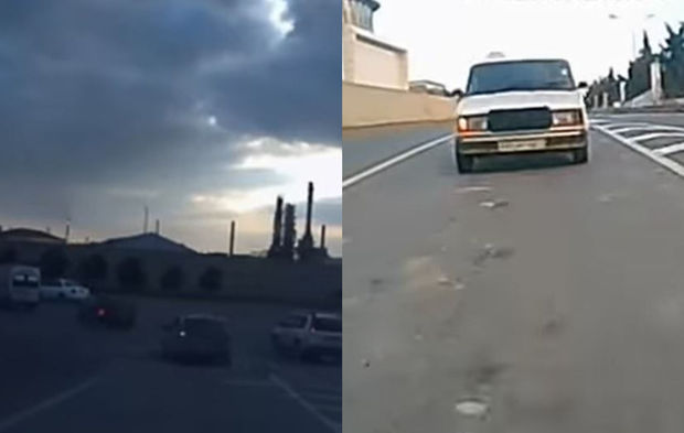 Bakıda ara məsafəsinin saxlanmaması qəzaya səbəb oldu - ANBAAN VİDEO
