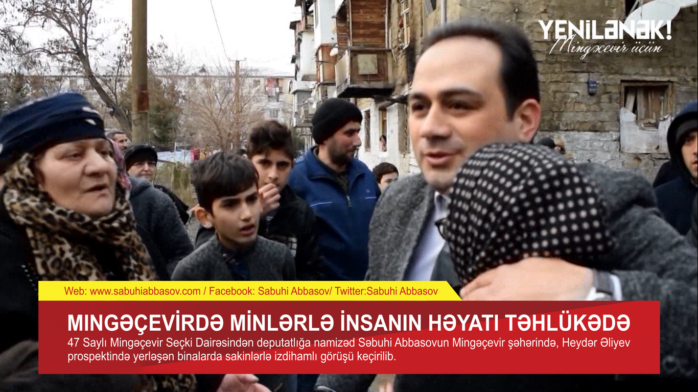 Mingəçevirdə minlərlə insanın həyatı təhlükədə - SƏBUHİ ABBASOVLA İZDİHAMLI GÖRÜŞ (VİDEO)