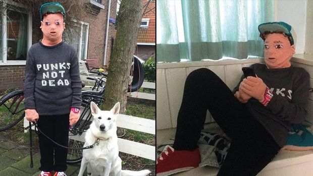 Darıxan ana oğlunun bənzərini toxudu