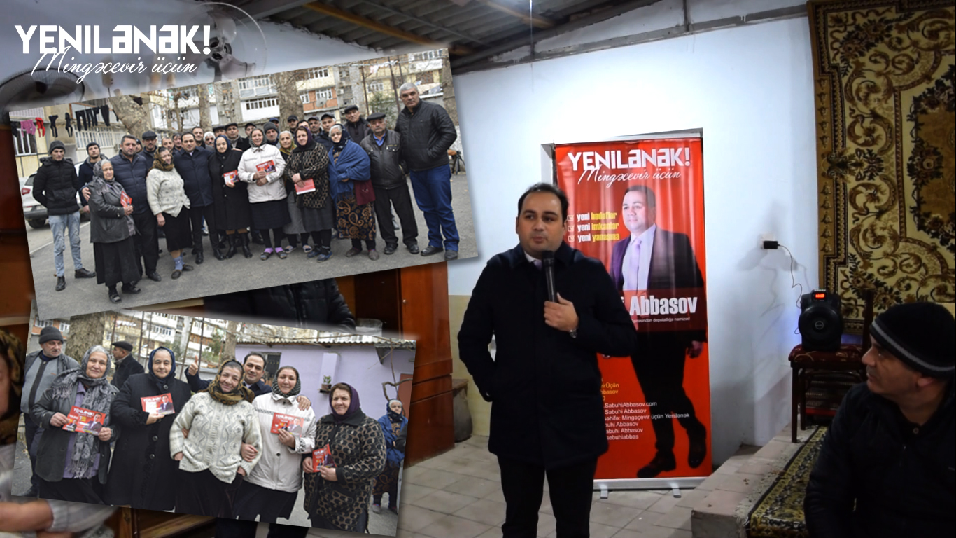 Deputatlığa namizəd Səbuhi Abbasovun əhali ilə növbəti izdihamlı görüşü keçirilib - VİDEO