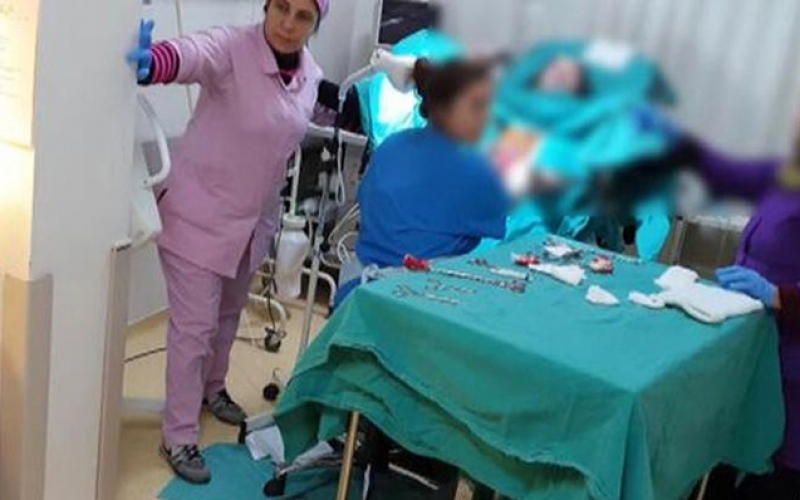 Zəlzələ zamanı uşaq dünyaya gətirdi - Video - Video