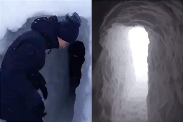 Qaraja getmək üçün qarın altı ilə yeddi metrlik tunel qazdılar – VİDEO