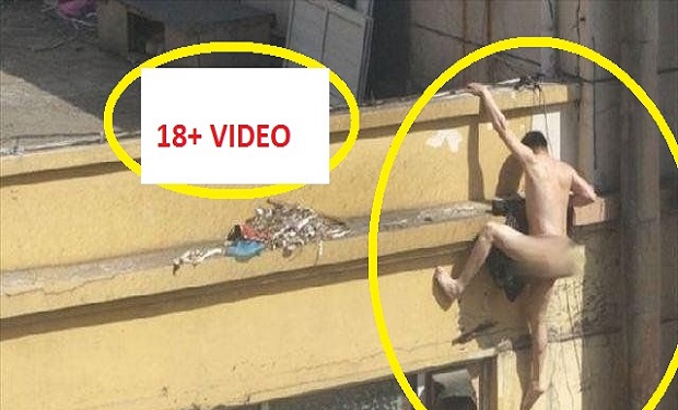 Qadinla intim əlaqədə olarkən əri gəldi: Kişi lüt balkondan tullandı — 18+ VİDEO