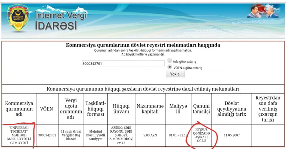 Çingiz Qənizədənin 3 şirkətini qardaşı Feyruz Qənizadə Aşıralı oğlu idarə edir -FOTO
