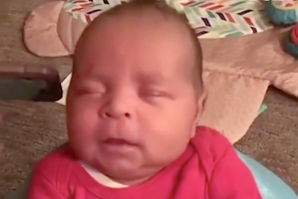Dahi ata ağlayan körpəsini görün, necə sakitləşdirdi - VİDEO