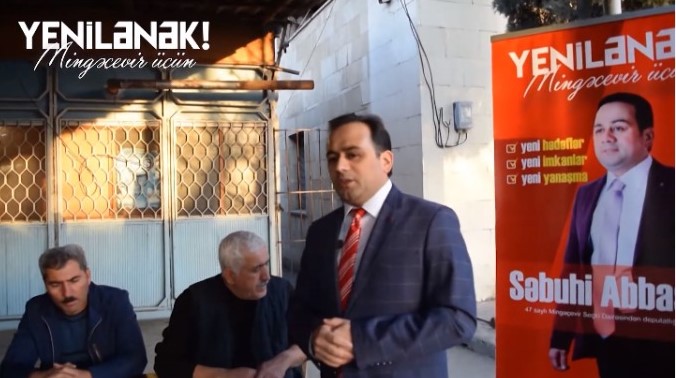 SƏBUHİ ABBASOV MİNGƏÇEVİR KƏNDİNİN AĞSAQQALLARI İLƏ GÖRÜŞDÜ - VİDEO
