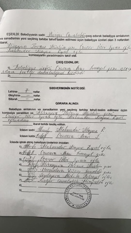 Şabranda şok – icra başçısı bələdiyyə sədri seçilən şəxsdən vəzifəsindən imtina etməyi tələb edir…