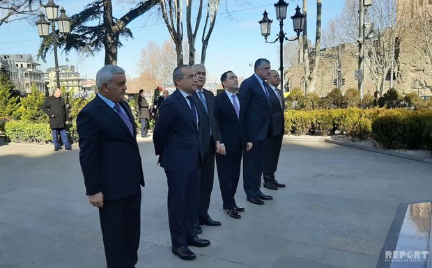 Mikayıl Cabbarov, Rövnəq Abdullayev və Cavid Qurbanov Gürcüstana getdi