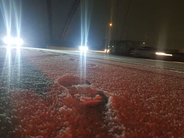 Баку покрылся снегом - ВИДЕО