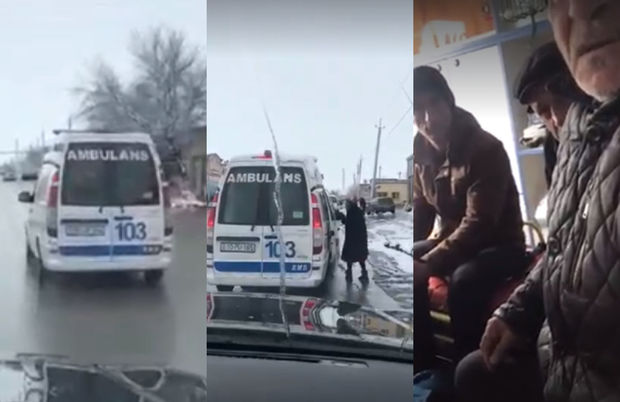 Vətəndaşları təcili yardım maşını ilə seçkiyə aparan baş həkim cəzalandırıldı - VİDEO