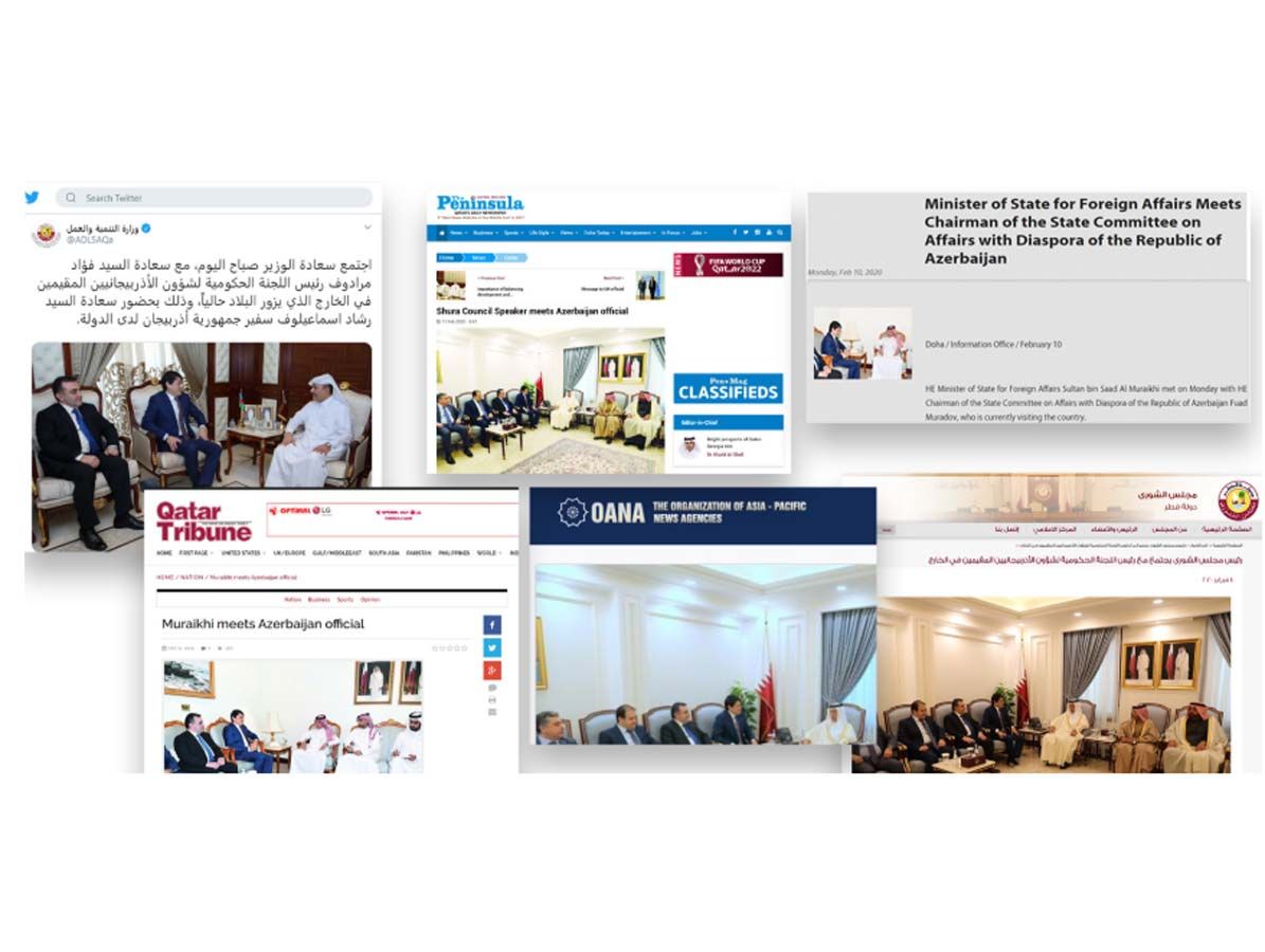 Dövlət Komitəsinin nümayəndə heyətinin səfəri xarici mediada geniş işıqlandırılıb