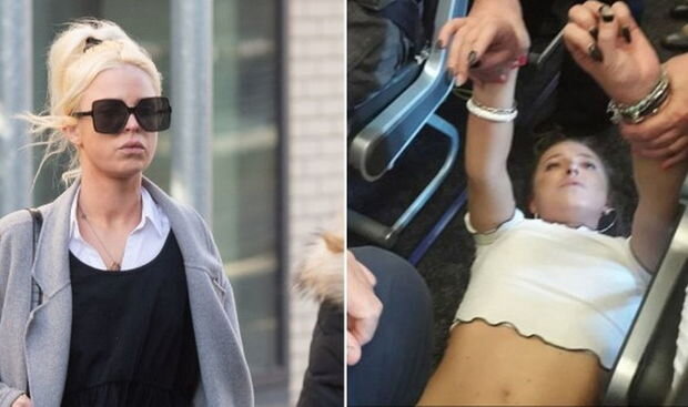 206 sərnişin olan təyyarədə qapını açmaq istəyən sərnişinə hökm oxunub - VİDEO