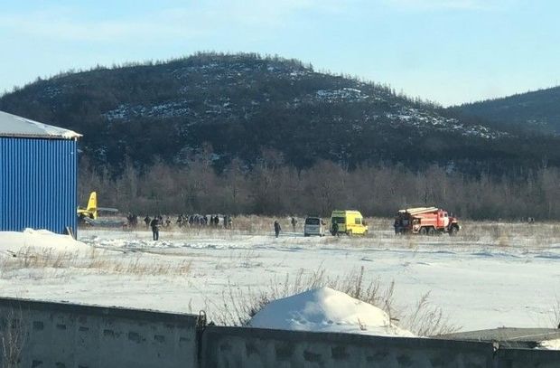 В России самолет упал при взлете, есть пострадавшие