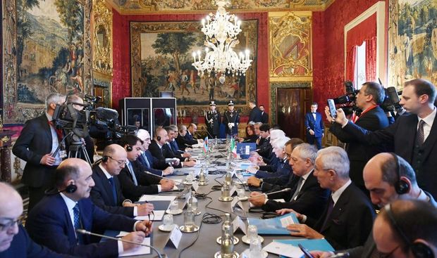 Azərbaycan və İtaliya prezidentlərinin geniş tərkibdə görüşü oldu