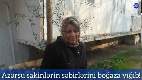 Şirvanda Azərsu sakinləri boğaza yığıb ! L-İbrahimov bina 18 in sakinləri etiraz edir!