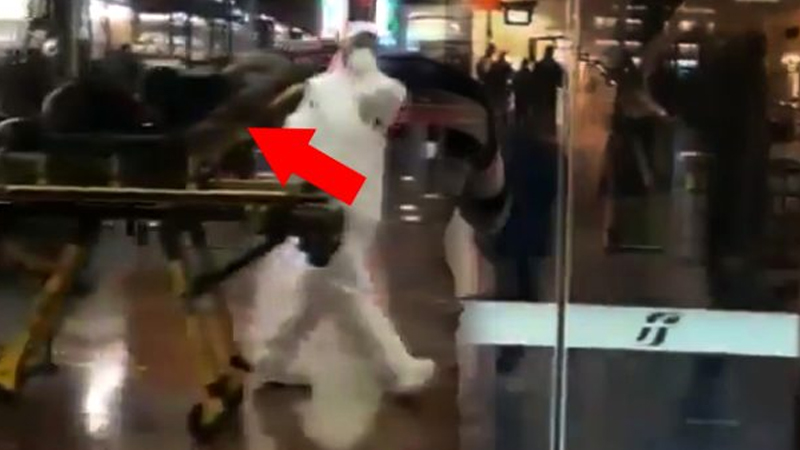 Koronavirusla bağlı şok görüntülər: küçədə görənlər təşvişə düşüb, qaçdı - VİDEO