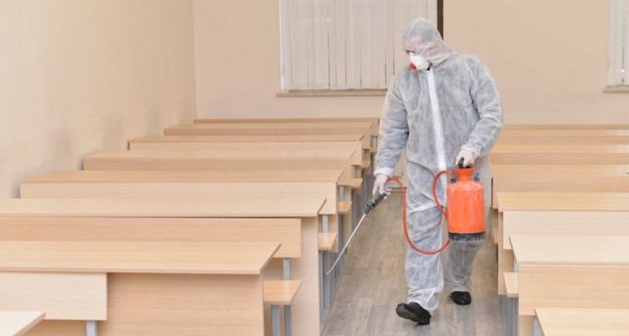 В Баку продезинфицированы учебные заведения