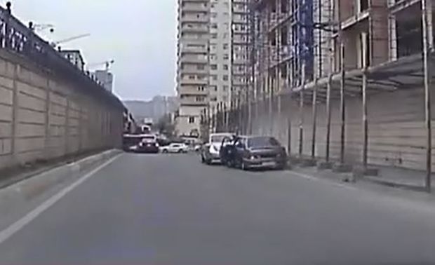Превышение скорости стало причиной ДТП в Баку - ВИДЕО