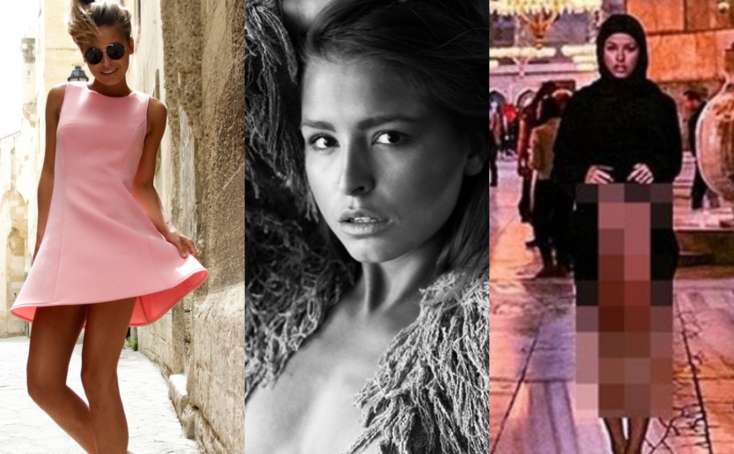 Ayasofyada çılpaq poza verən model həbs olunacaq - FOTOLAR