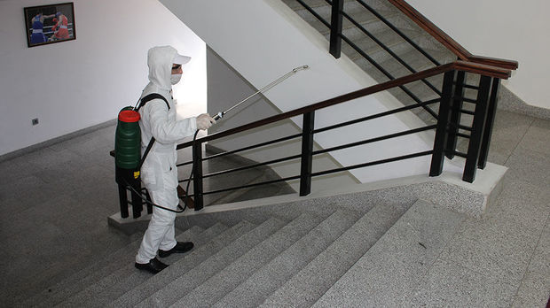 Во внешкольных образовательных заведениях Азербайджана проводится дезинфекция - ФОТО