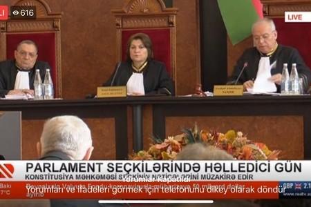 Konustitusiya məhkəməsi seçkilərin nəticəsini təstiqlədi - VİDEO