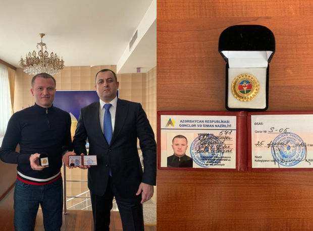 Eduard Məmmədov mükafatına qovuşdu - FOTO