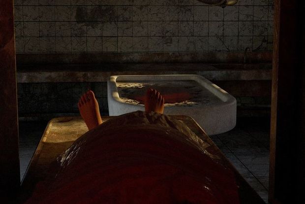 Morq işçisi meyiti soydu