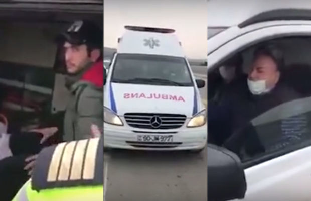 Yol Polisindən Bakıya təcili tibbi yardım maşınında sərnişin daşınması ilə bağlı RƏSMİ AÇIQLAMA