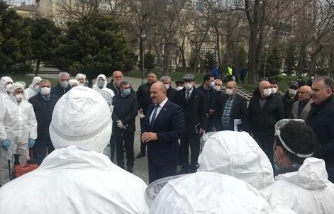 Nəsimi rayonunda dezinfeksiyaedici tədbirlər davam etdirilir
