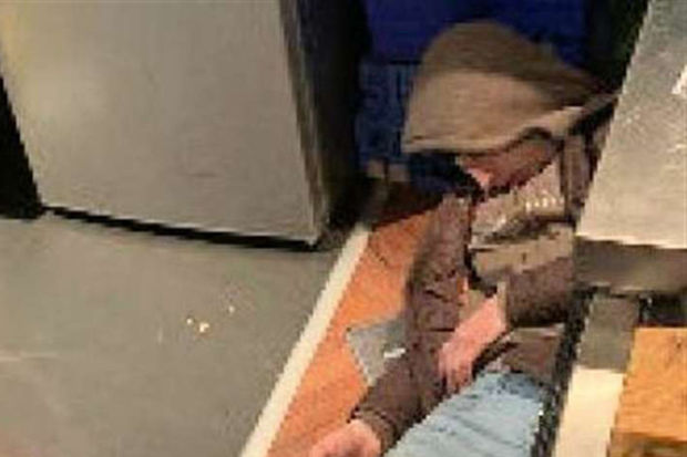 В Британии вор уснул на месте преступления