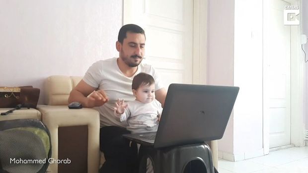 Karantin həyatı: körpə atasına evdən işləməyə imkan vermədi – VİDEO
