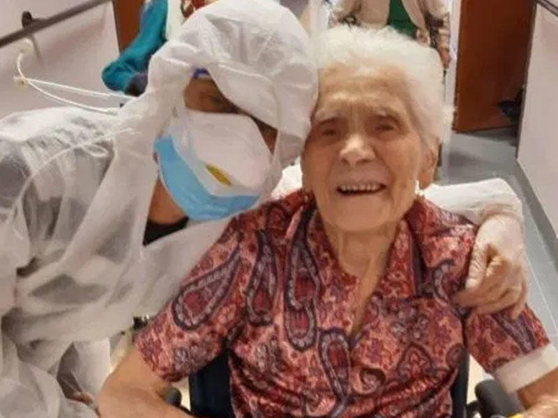 100 il əvvəlki pandemiyaya da qalib gəldi, koronavirusa da - 104 yaşı var - FOTO