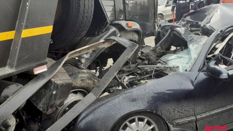 Bakıda dəhşətli yol qəzası - Polis əməkdaşı öldü