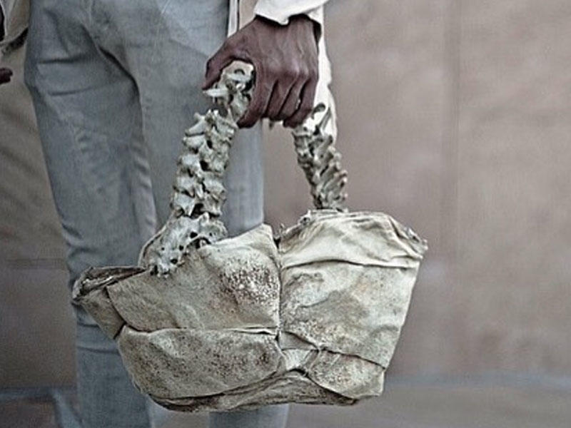 Uşaq sümüyündən hazırlanmış çanta satışa çıxarılıb - FOTO