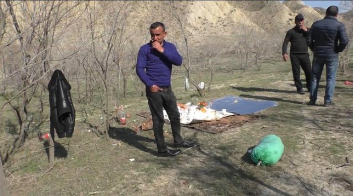 Mingəçevirdə piknik edənlər saxlanıldı - VİDEO