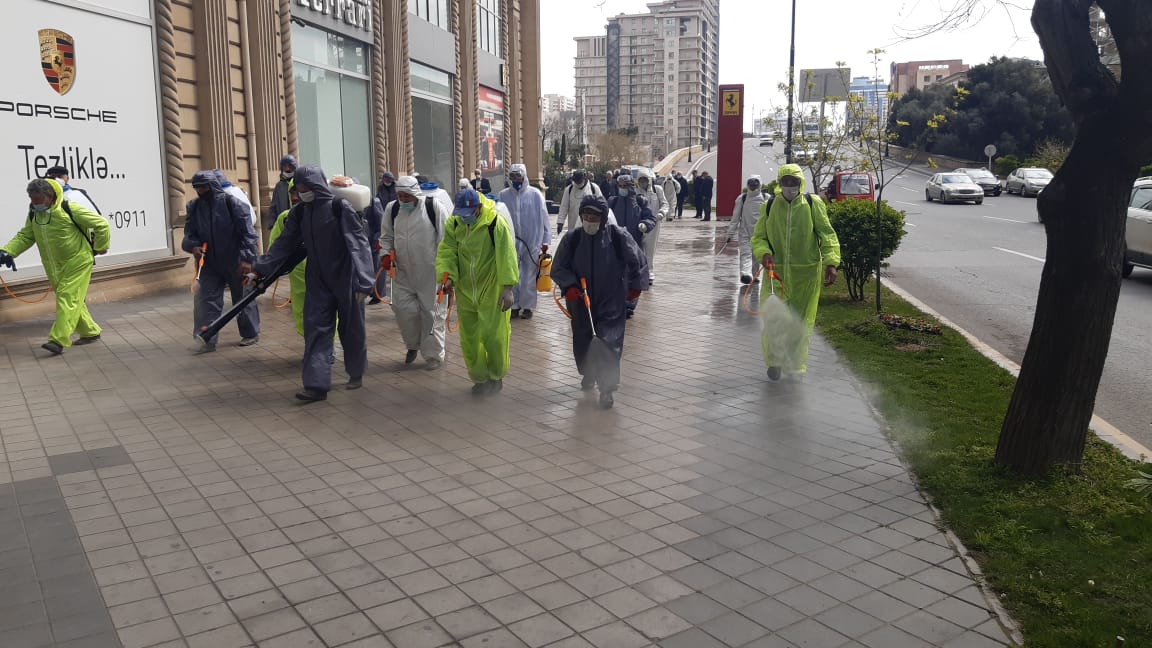 Nəsimi rayonunda karantin rejiminin tələblərinin yerinə yetirilməsi məqsədilə zəruri tədbirlər davam etdirilir