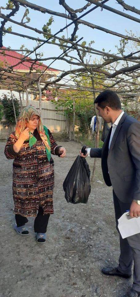 Neftçalada aztəminatlı ailələrə mütəmadi olaraq yardım göstərilib