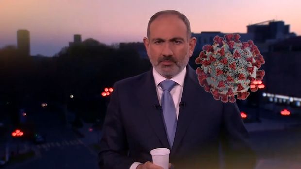 Армяне поиздевались над кашляющим в прямом эфире Пашиняном - ВИДЕО/ФОТО