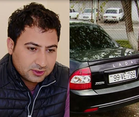 Gəncədə avtoxuliqanlıq edən şəxs tutuldu - FOTO