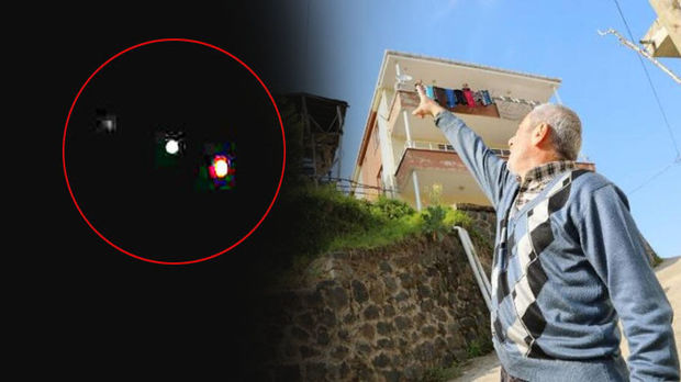 Səmada görünən parlaq cisimlər qorxuya səbəb oldu - FOTO