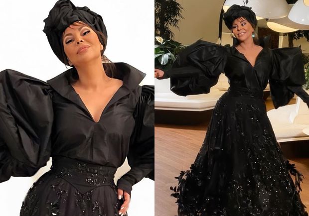 Айгюн Кязимова в необычном черном платье удивила своих поклонников - ФОТО