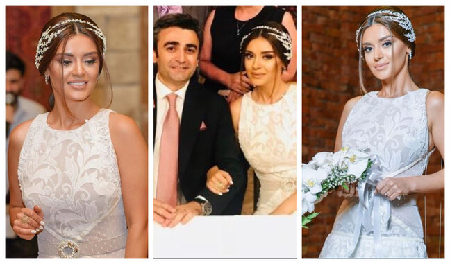 Vaqif Aydınoğlunun xanımının nikah mərasimindən FOTOLARI