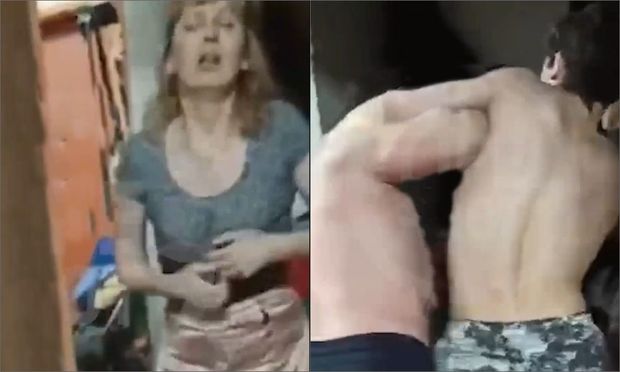 Atalarının zoraklığını sübut etmək üçün döyüldüklərini qeydə aldılar - VİDEO