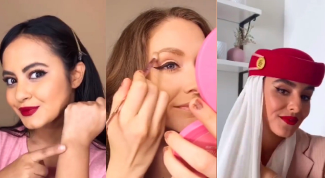 Stüardessalar karantində gözəllik sirlərini kreativ şəkildə paylaşdılar - VİDEO