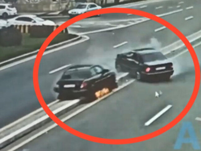 Bakıda kiçik səhv qorxunc qəzaya səbəb oldu - VİDEO
